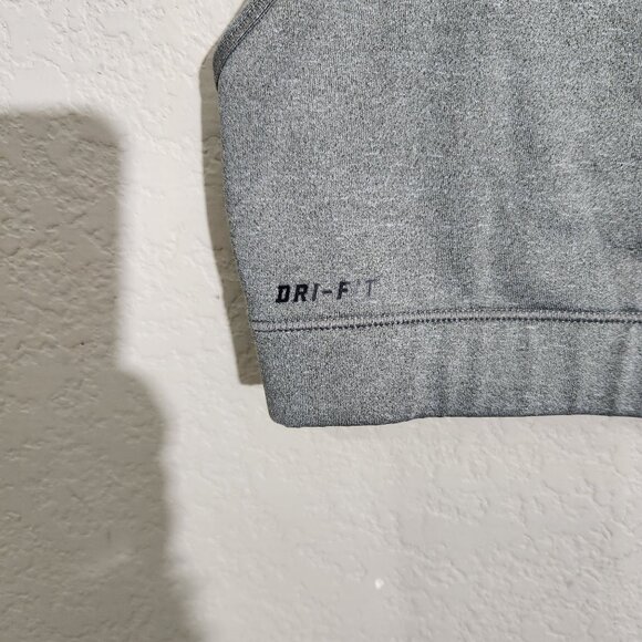 Nike Pro Dri-Fit Gray Medium Racerback Sports Bra - Picture 2 of 9